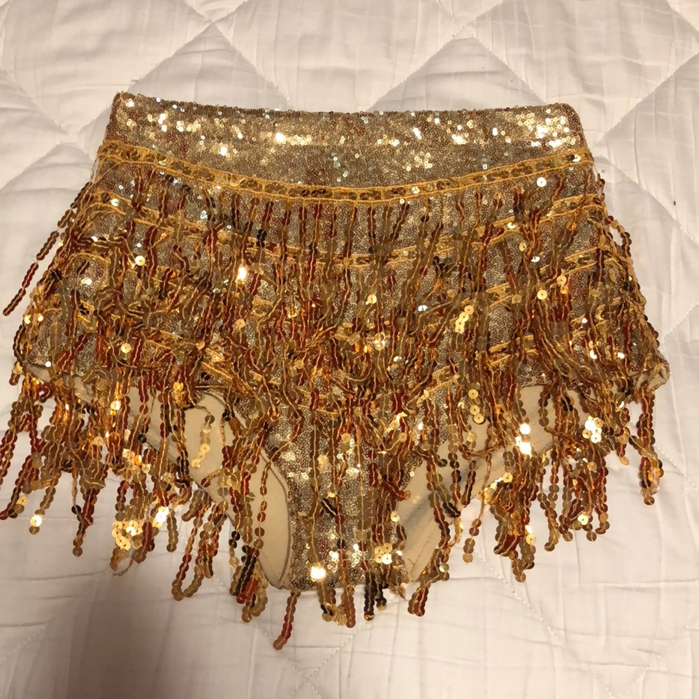 Gold sequin bottoms